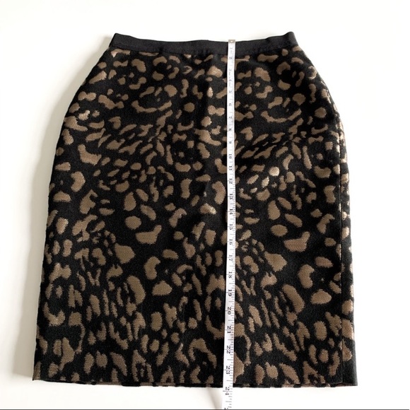 Ann Taylor Rose Gold Leopard Print Pencil Skirt - Picture 5 of 10